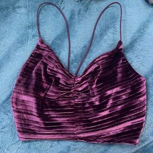 purple velvet top
